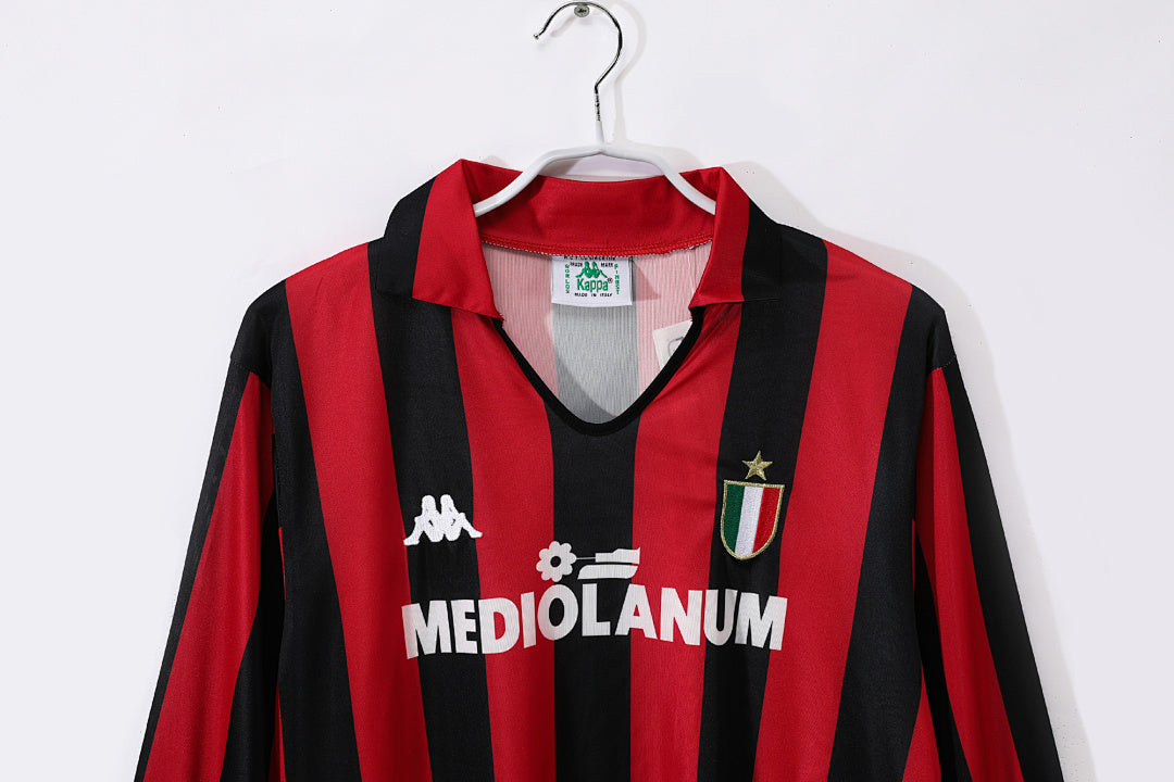 AC Milan 1988/89 Retro Home Long-Sleeve Jersey - photo 7