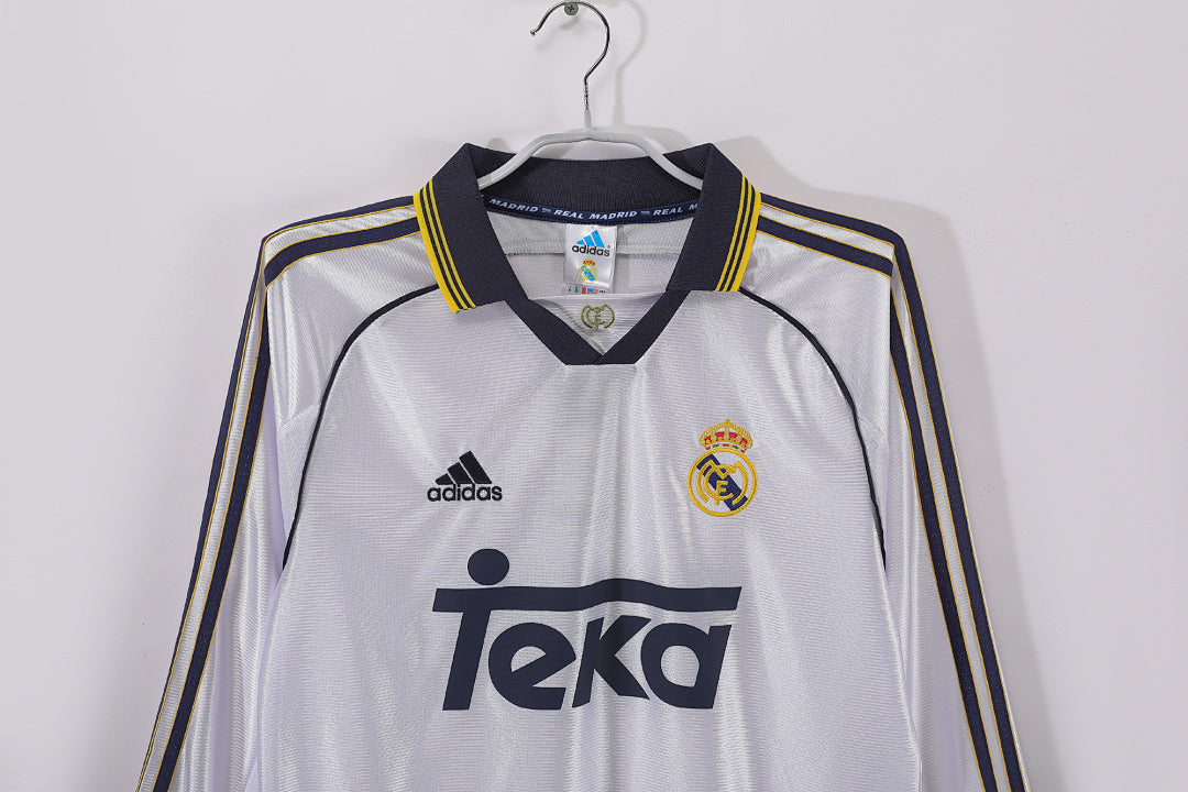 Real Madrid 1998/00 Retro Home Long-Sleeve Jersey - photo 9