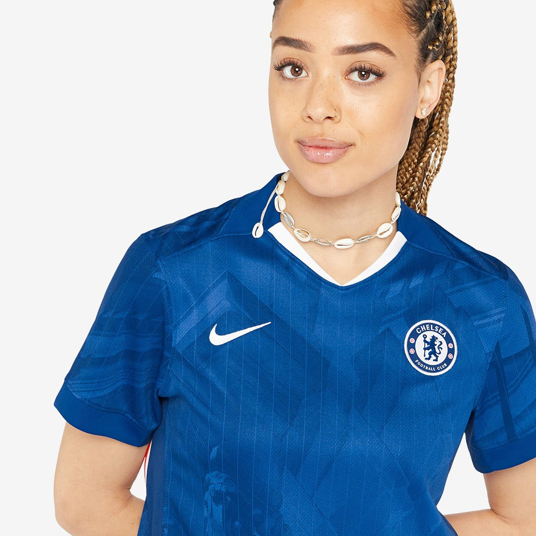 Camisola Feminina Chelsea 2025/26 Casa Torcedor
