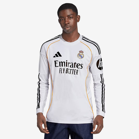 Real Madrid 2025/26 Long-Sleeve Home Jersey