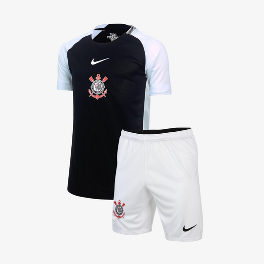 Conjunto Infantil Corinthians 2025/26 Visitante Aficionado