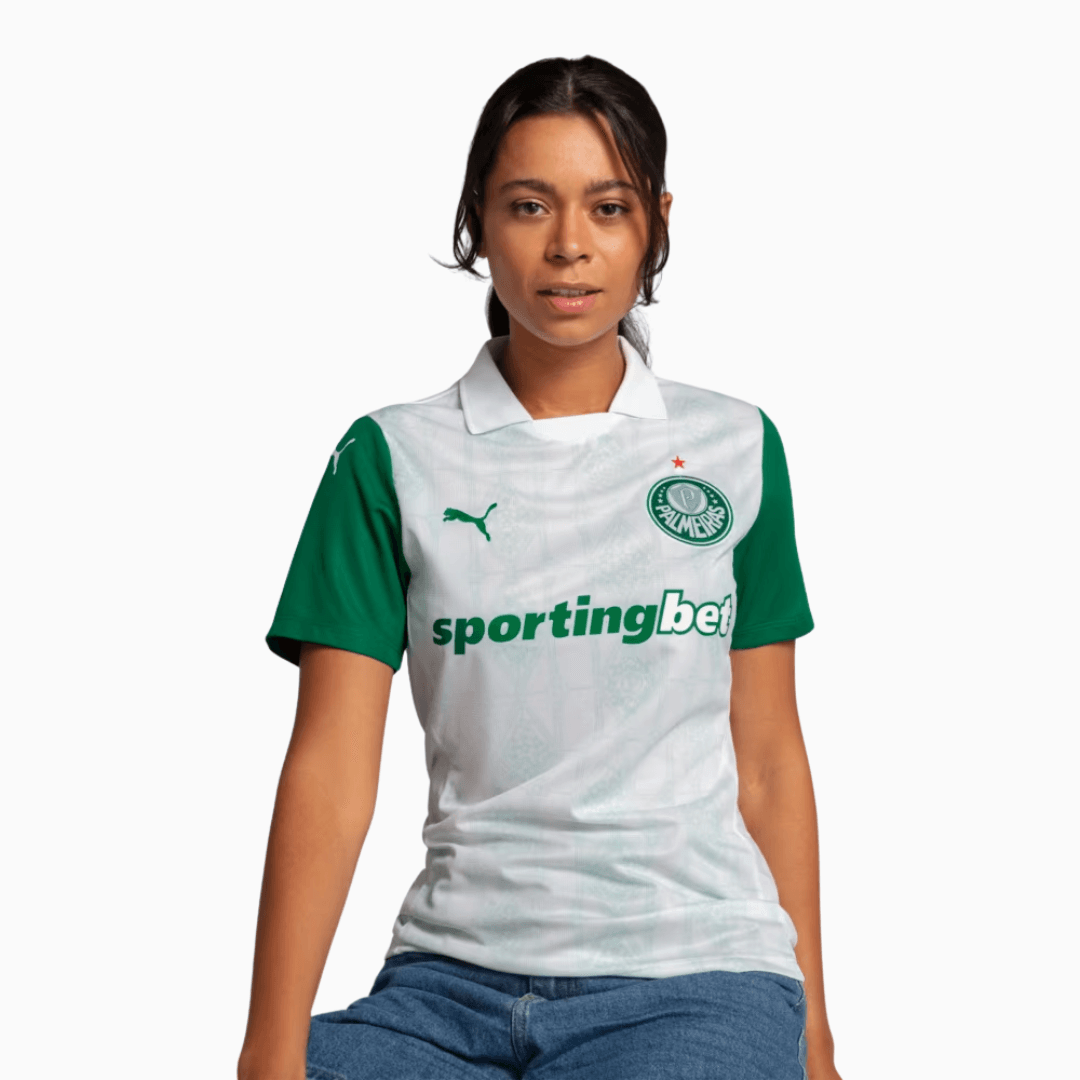 Camisola Feminina Palmeiras 2025/26 Fora Torcedor