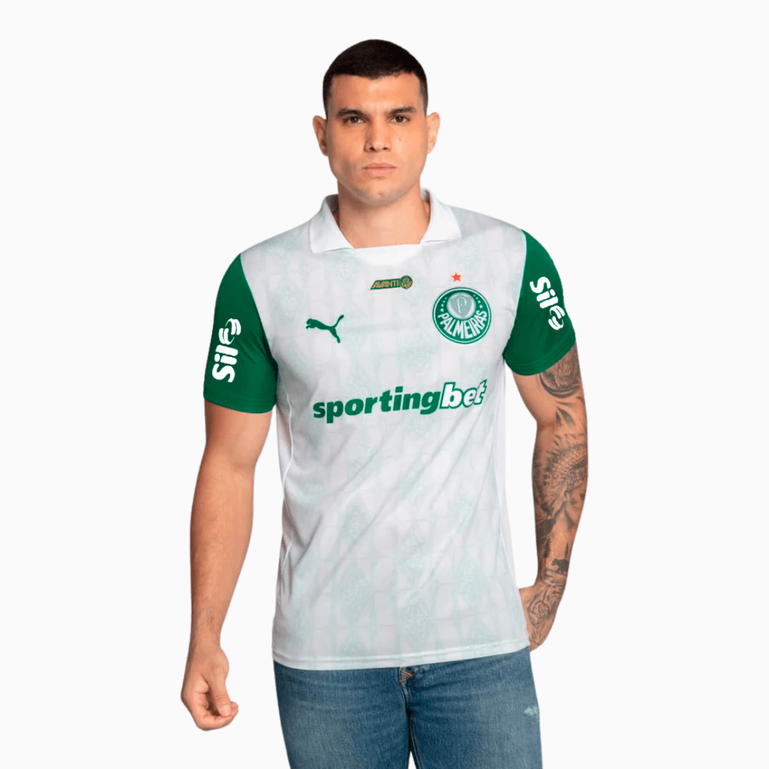 Camisola Palmeiras 2025/26 Fora Com Patrocinadores Torcedor