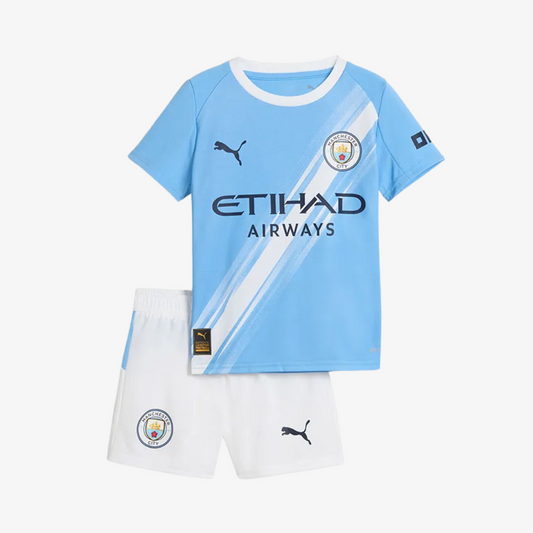 Manchester City 2025/26 Kids' Home Kit