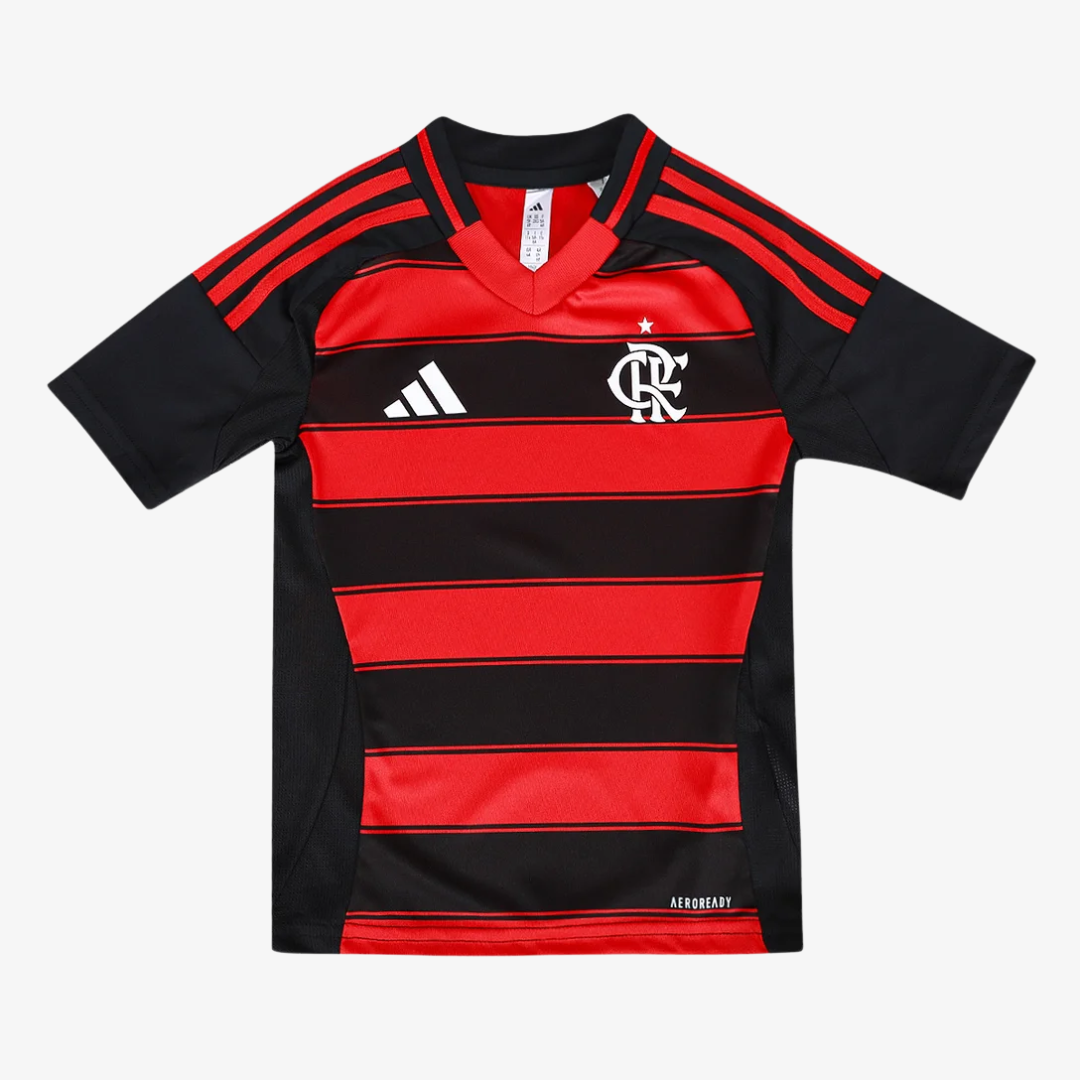 Conjunto Infantil Flamengo 2025/26 Casa Torcedor