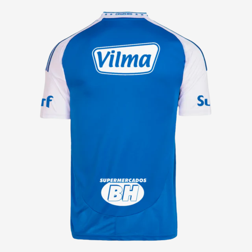Camisola Cruzeiro 2025/26 Casa Com Patrocinadores