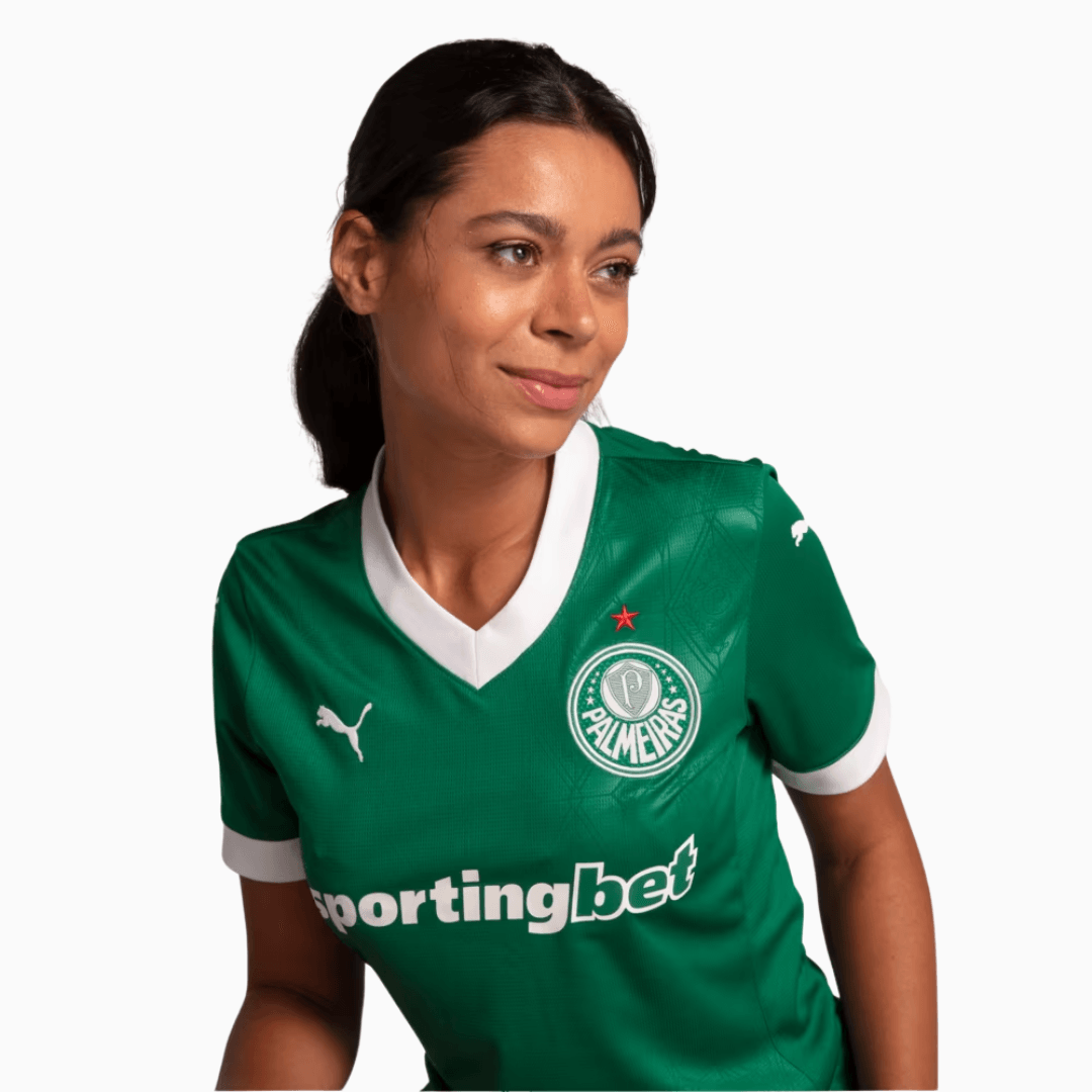 Camisola Feminina Palmeiras 2025/26 Casa Torcedor