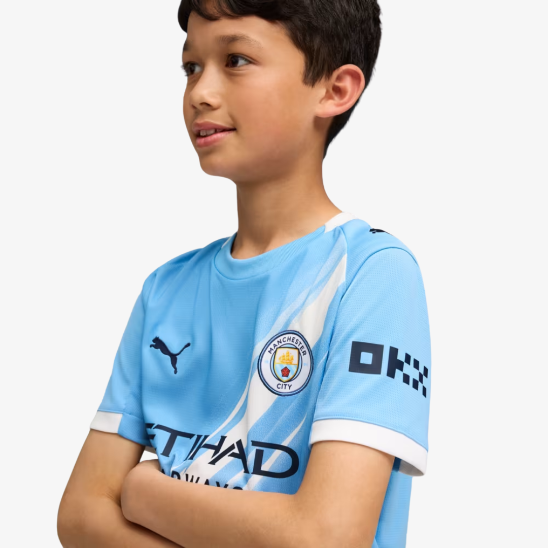 Conjunto Infantil Manchester City 2025/26 Casa