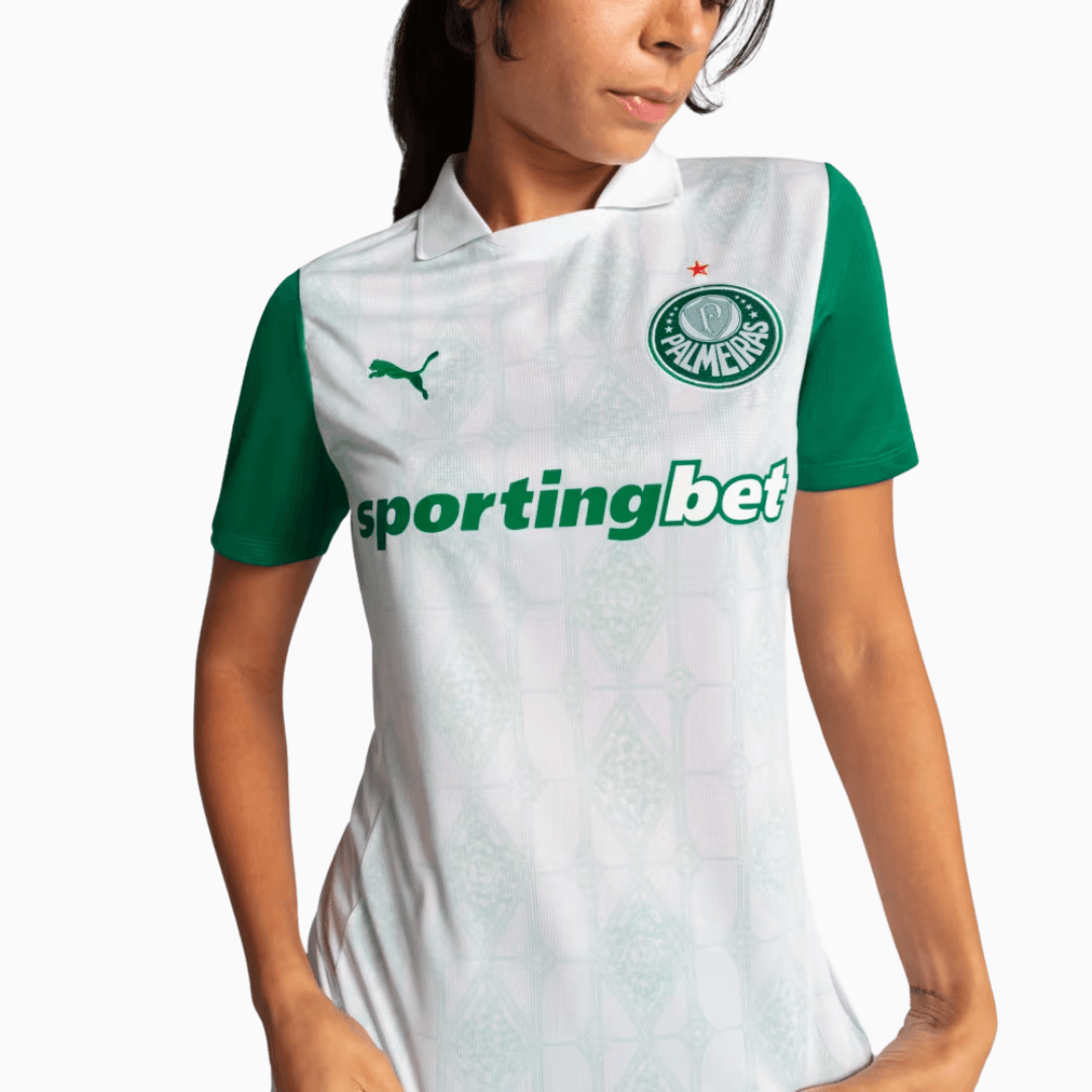 Camisola Feminina Palmeiras 2025/26 Fora Torcedor