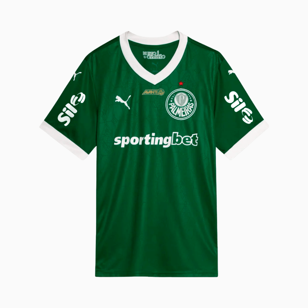 Camisola Palmeiras 2025/26 Casa Com Patrocinadores Torcedor