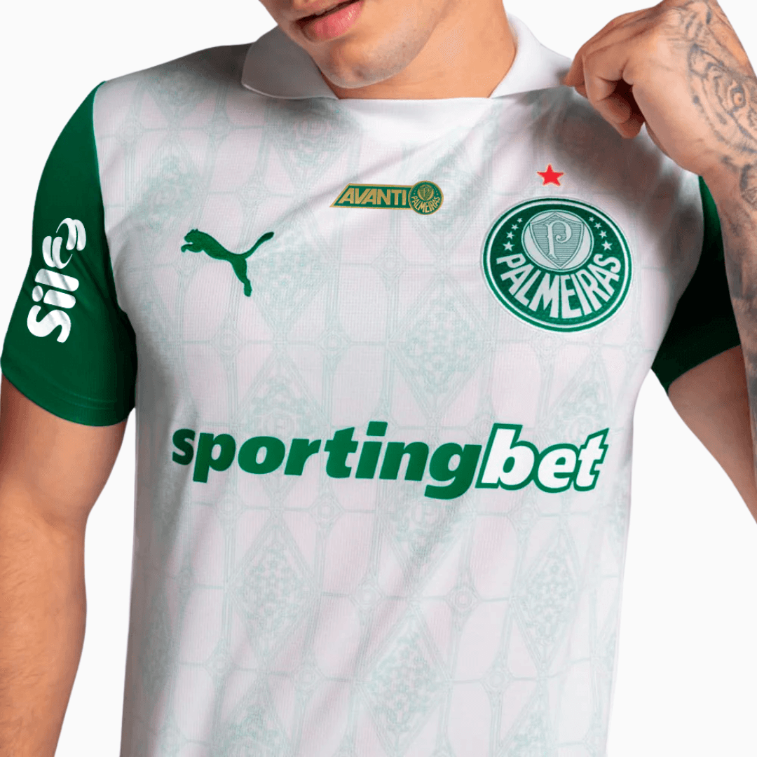 Camisola Palmeiras 2025/26 Fora Com Patrocinadores Torcedor