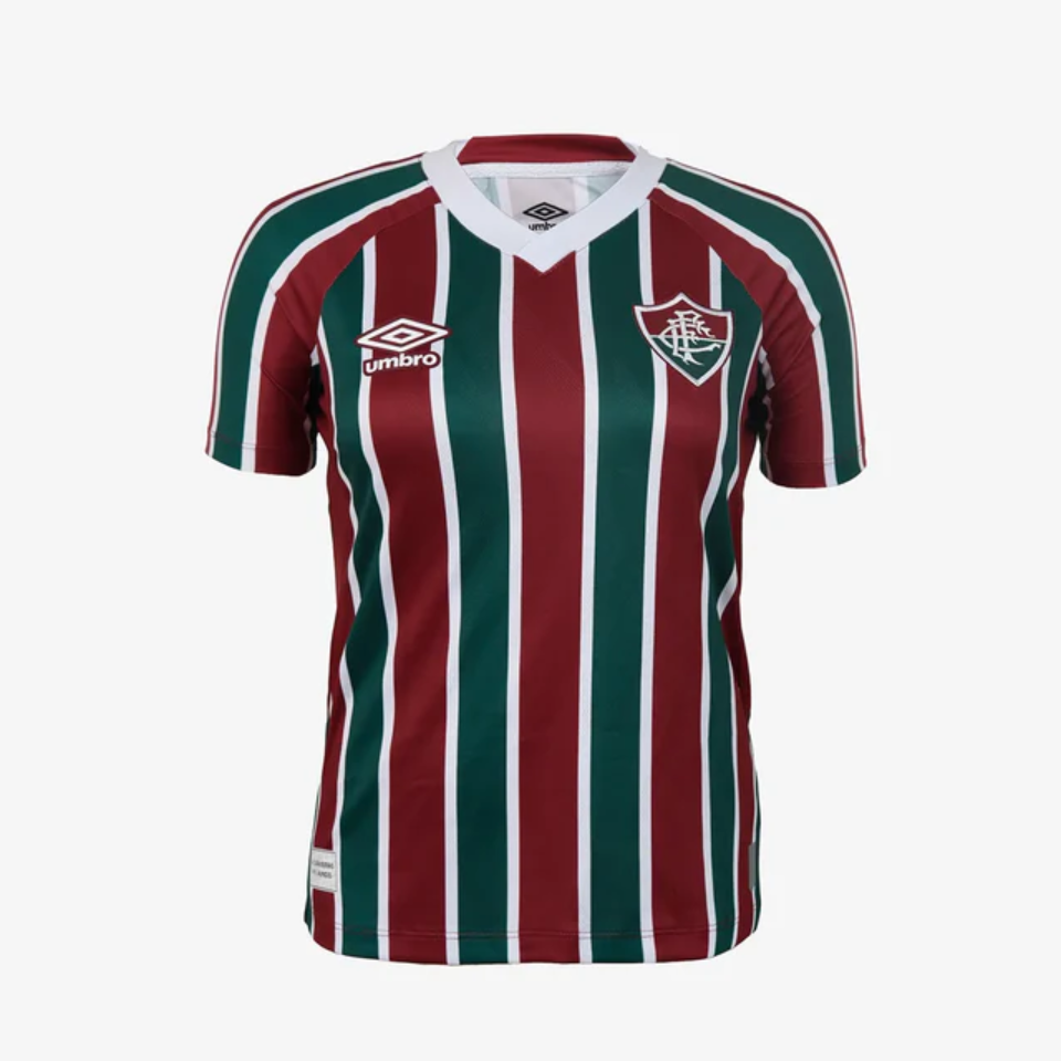 Camisola Feminina Fluminense 2025/26 Casa Torcedor