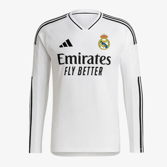Real Madrid 2024/25 Home Long-Sleeve Player Jersey