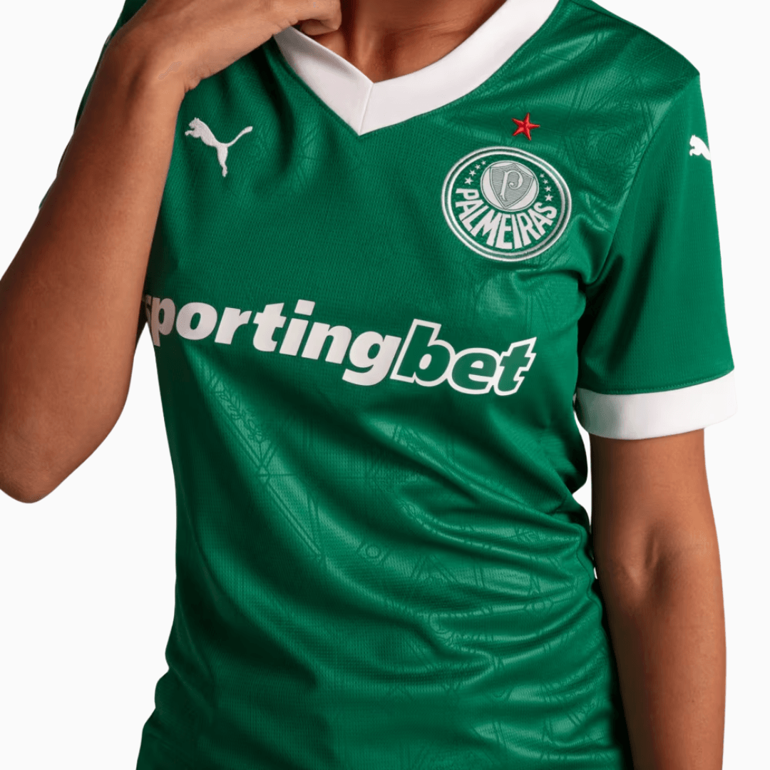 Camisola Feminina Palmeiras 2025/26 Casa Torcedor