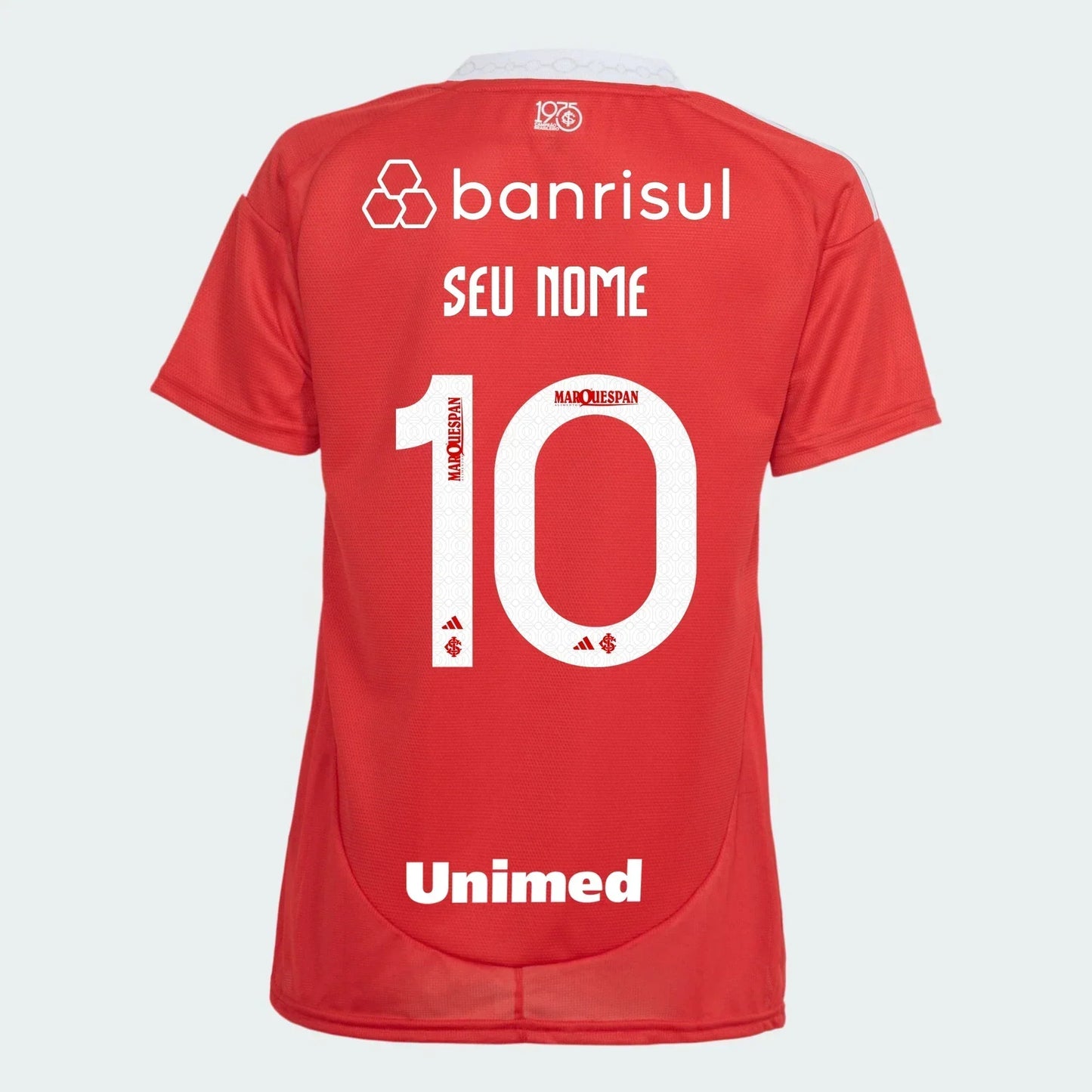Camisola Feminina Internacional 2025/26 Casa Com Patrocinadores Torcedor