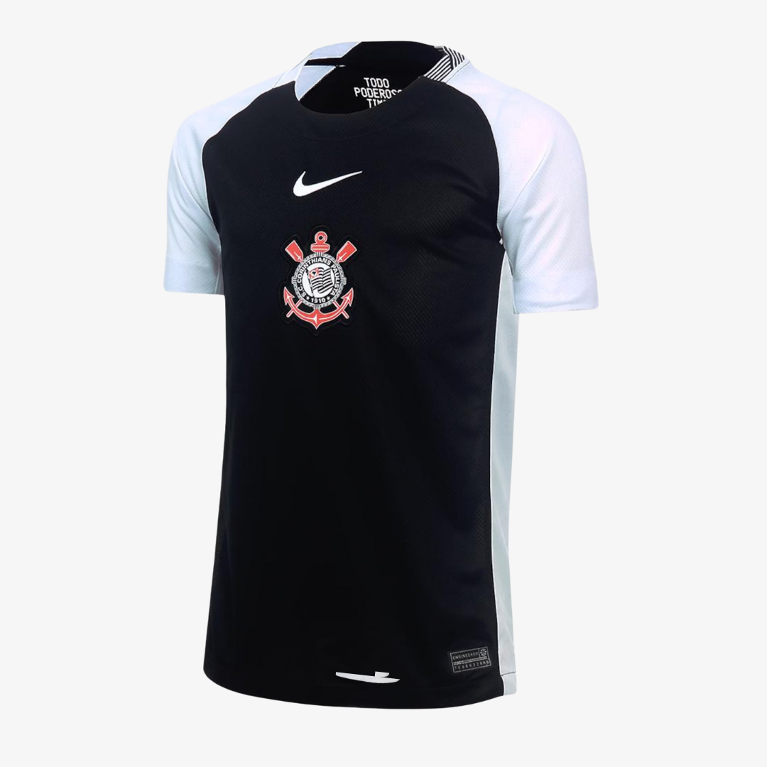 Conjunto Infantil Corinthians 2025/26 Fora Torcedor