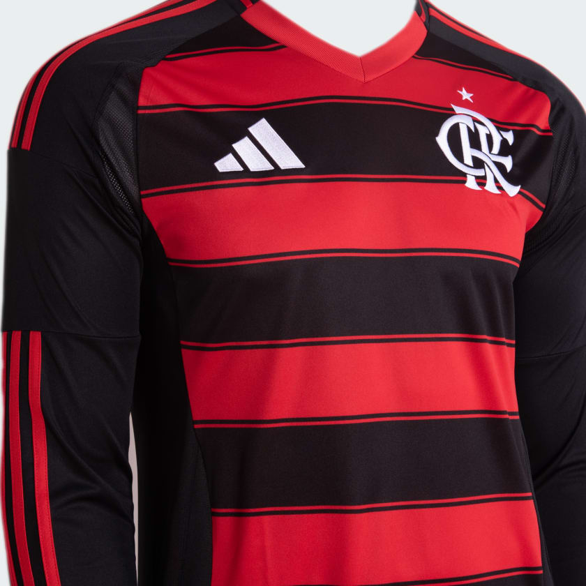Camisola Manga Comprida Flamengo 2025/26 Casa Torcedor