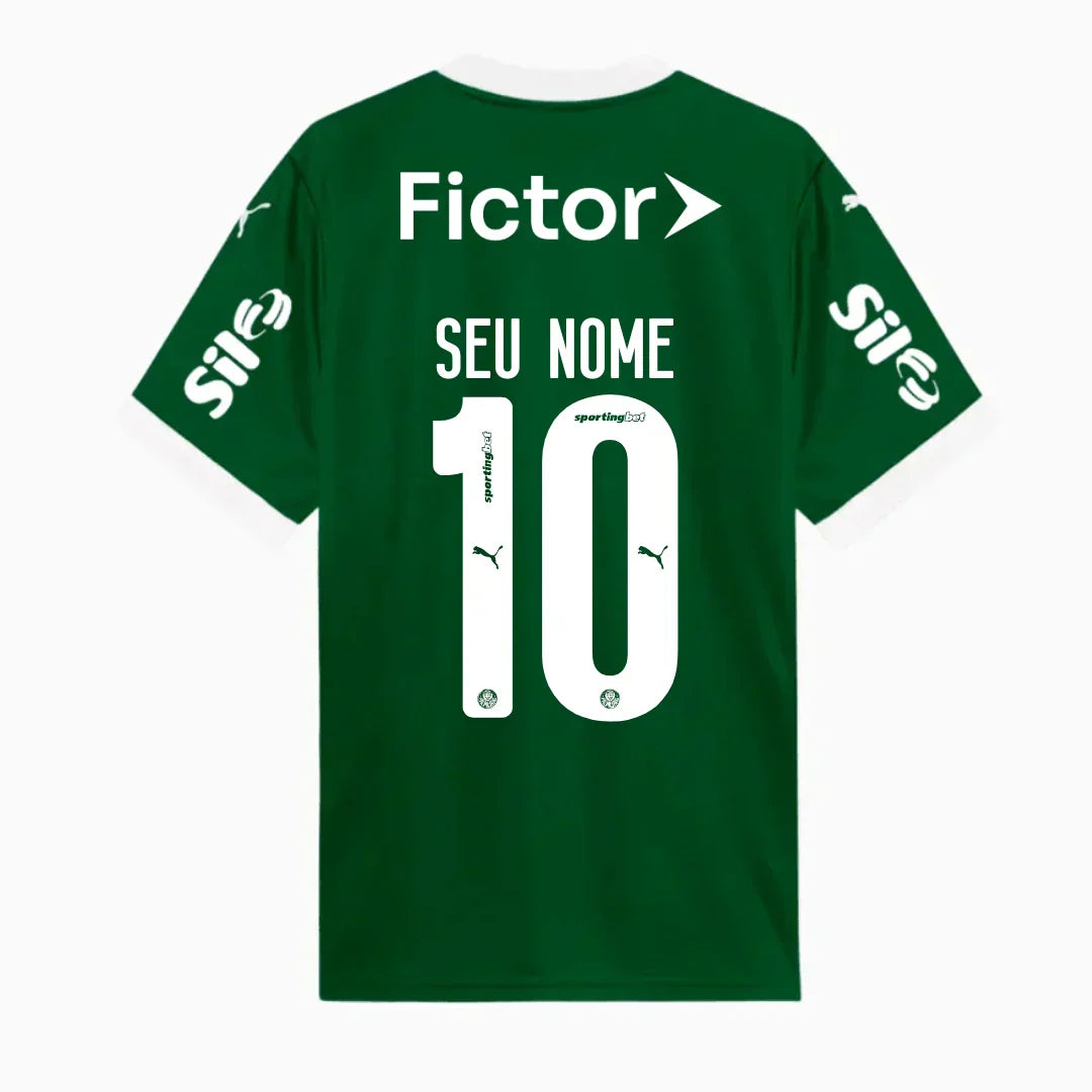 Camisola Palmeiras 2025/26 Casa Com Patrocinadores Torcedor