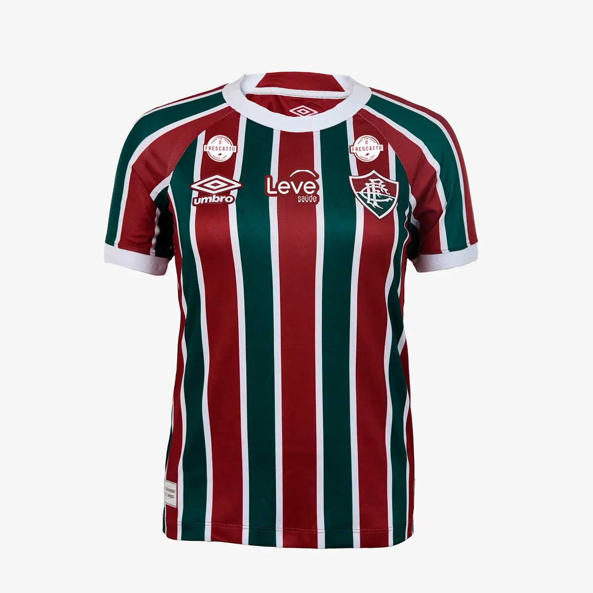 Camisola Feminina Fluminense 2025/26 Casa Com Patrocinadores