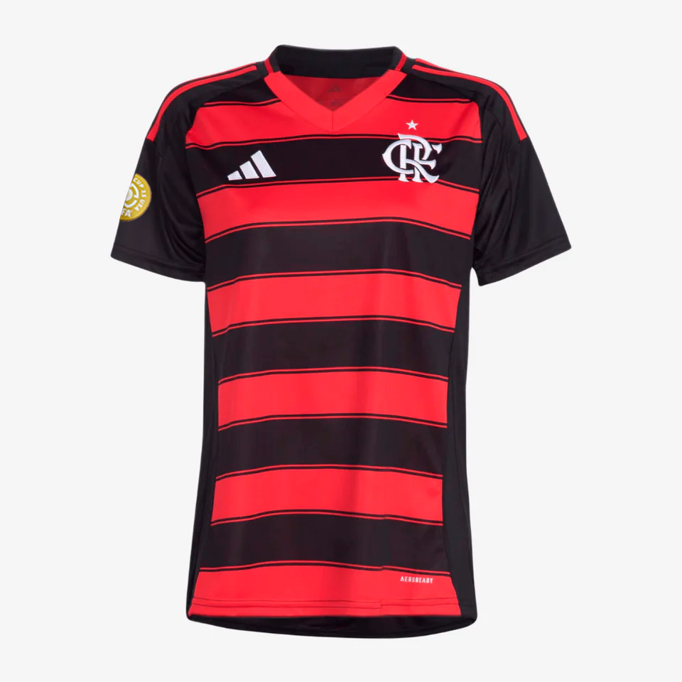 Camisola Feminina Flamengo 2025/26 Casa Torcedor