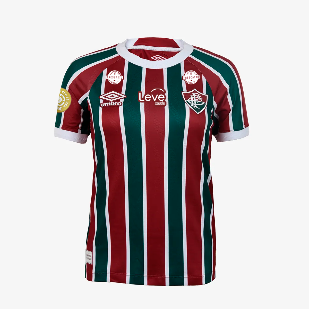Camisola Feminina Fluminense 2025/26 Casa Com Patrocinadores
