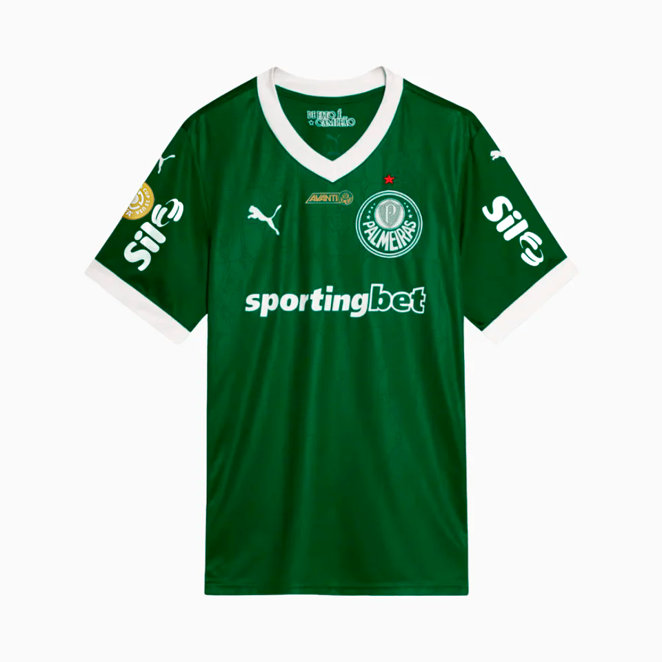 Camisola Palmeiras 2025/26 Casa Com Patrocinadores Torcedor