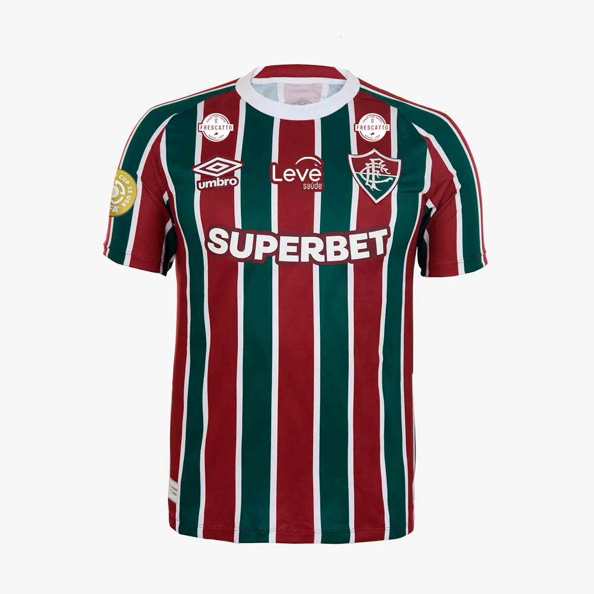 Camisola Fluminense 2025/26 Casa Com Patrocinadores