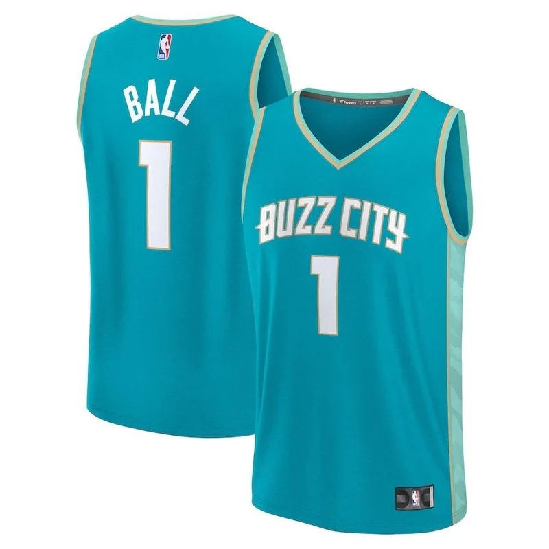 LaMelo Ball Charlotte Hornets Fanatics Branded unisex 23/24 Fast Break NBA - Teal - City Edition