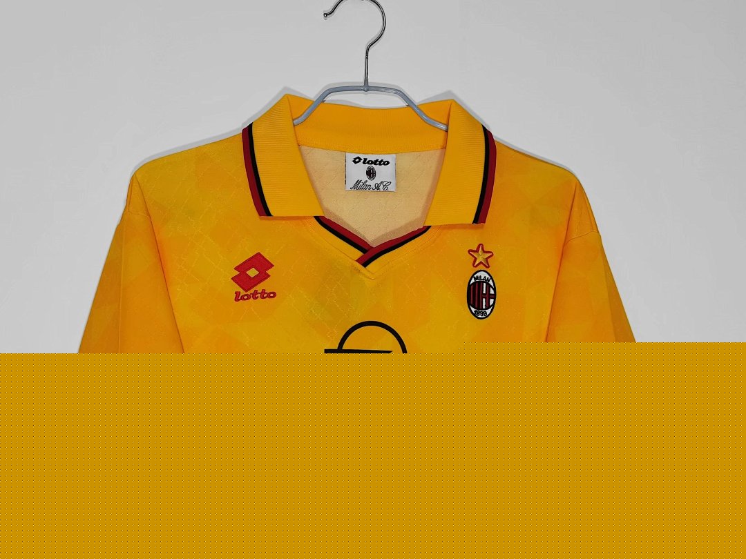 AC Milan 1995/96 Retro Third Yellow Jersey - photo 7