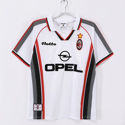 AC Milan 1997/98 Retro Away White Jersey - front
