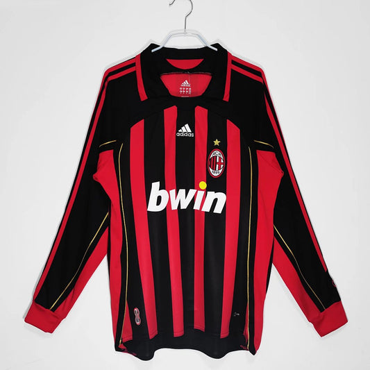 AC Milan 2006/07 Retro Home Long-Sleeve Jersey - front