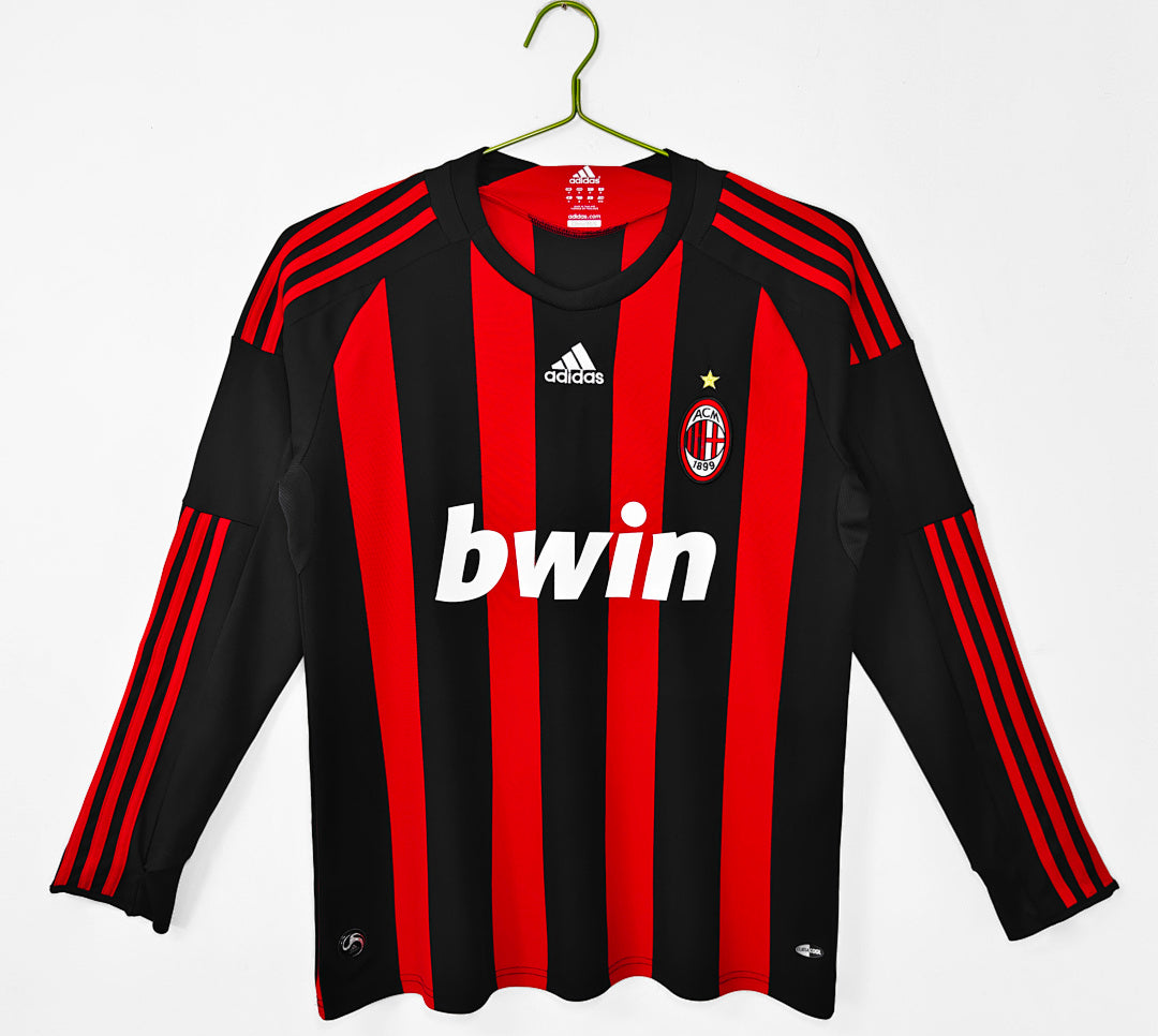 AC Milan 2008/09 Retro Home Long-Sleeve Jersey - front