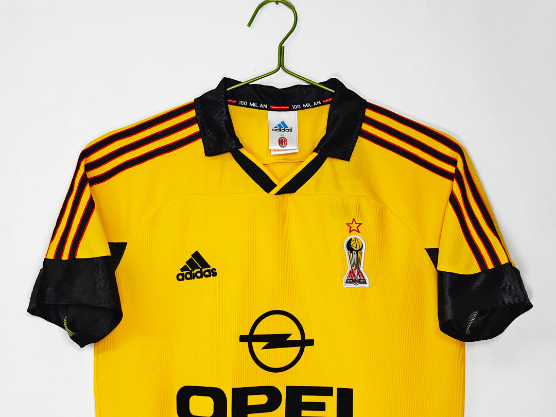 AC Milan 1999/00 Retro Away Yellow Jersey - photo 5