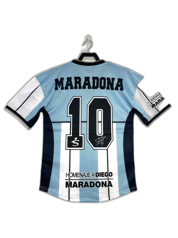 Camisola comemorativa da Argentina de 2001 Maradona - Versão retrô