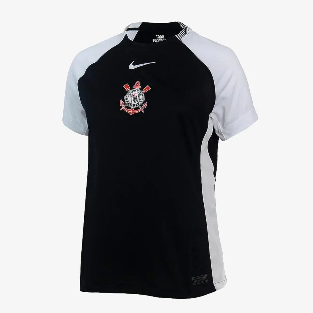 Camisola Feminina Corinthians 2025/26 Fora Torcedor