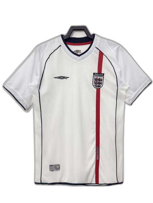 Camisola Casa da Inglaterra 2002 I - Versão Retro