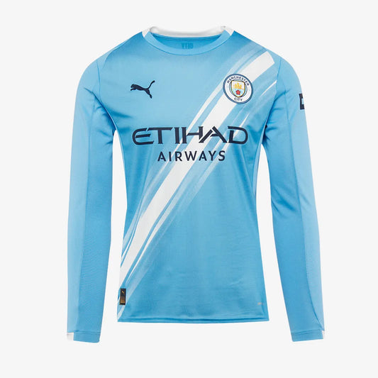Manchester City 2025/26 Home Long-Sleeve Jersey