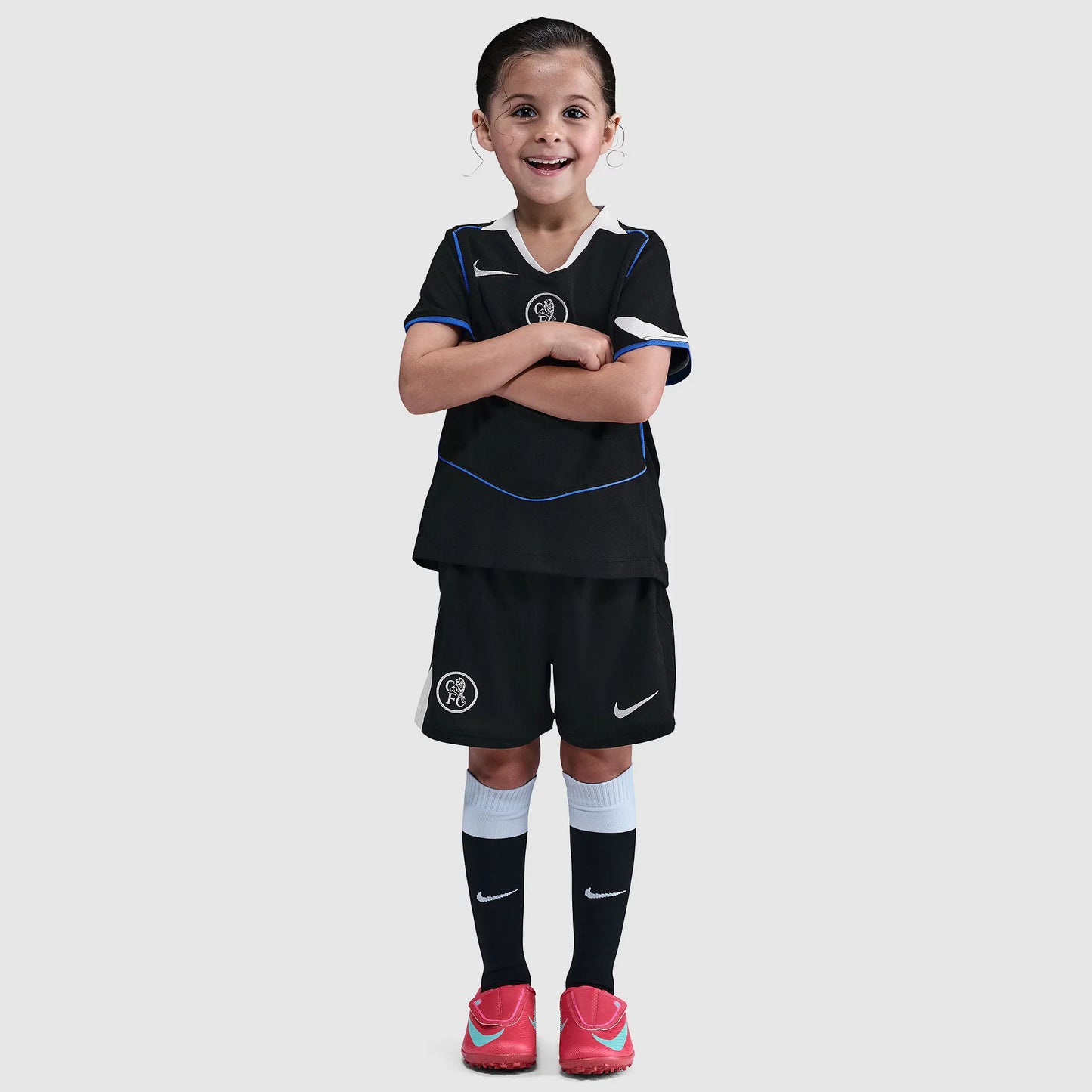 Conjunto Infantil Chelsea 2025/26 Terceira Torcedor