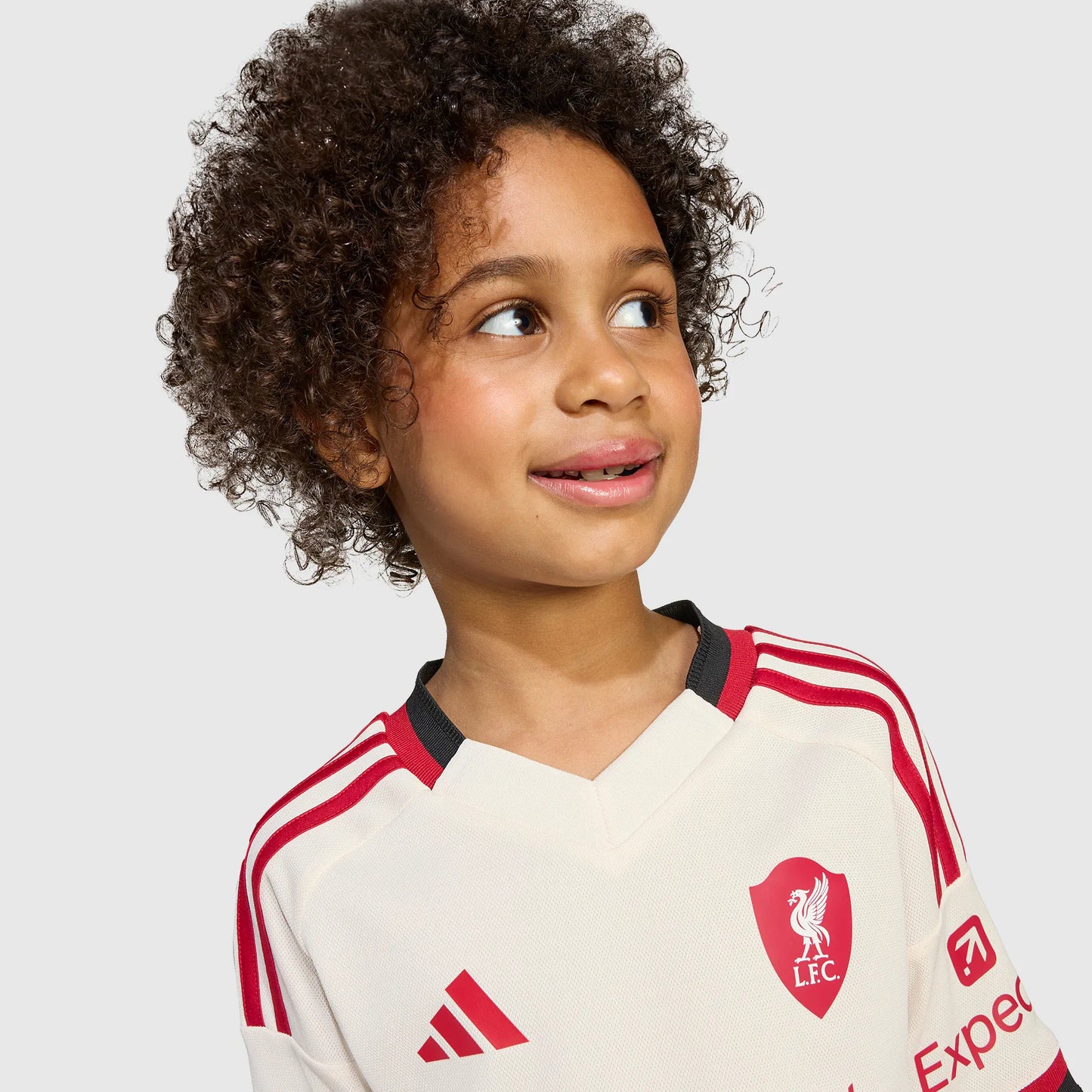 Conjunto Infantil Liverpool 2025/26 Fora Torcedor