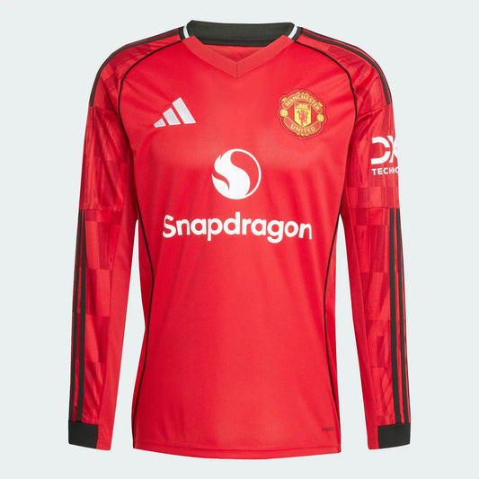 Manchester United 2025/26 Long-Sleeve Home Shirt