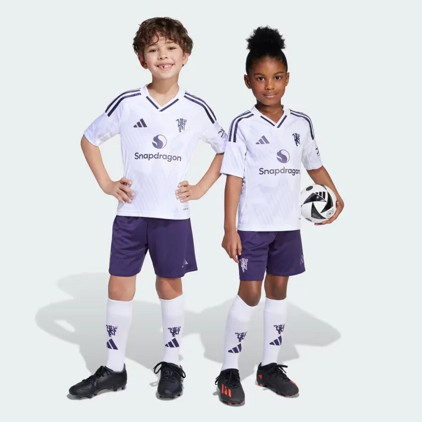 Conjunto Infantil Manchester United 2025/26 Fora
