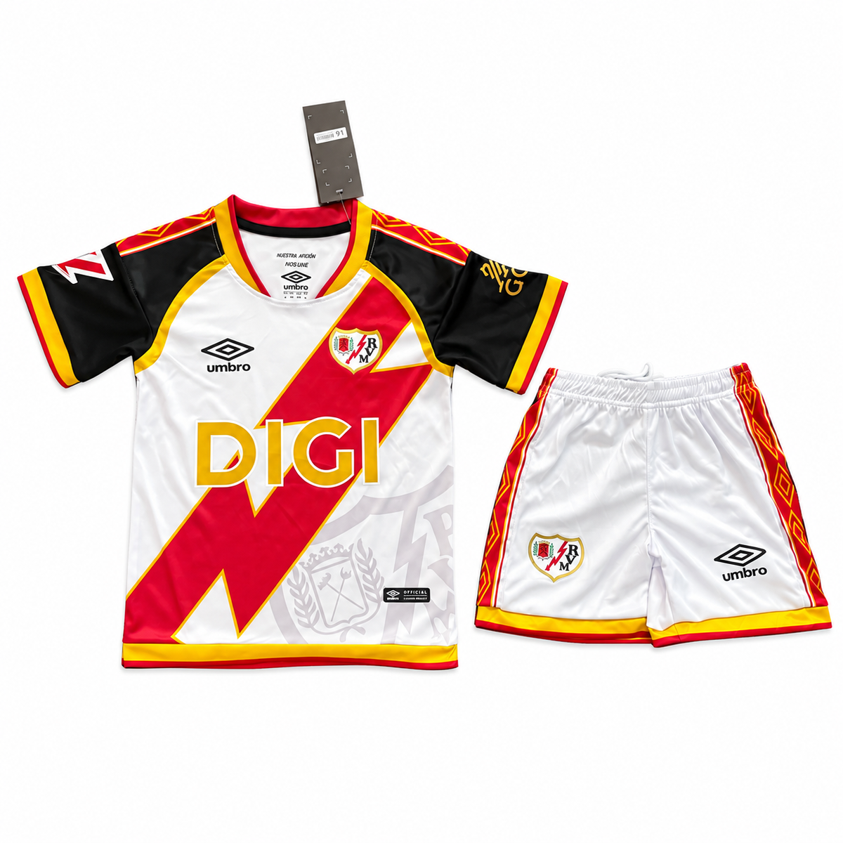 Rayo Vallecano 2026/27 Home Kids' Kit