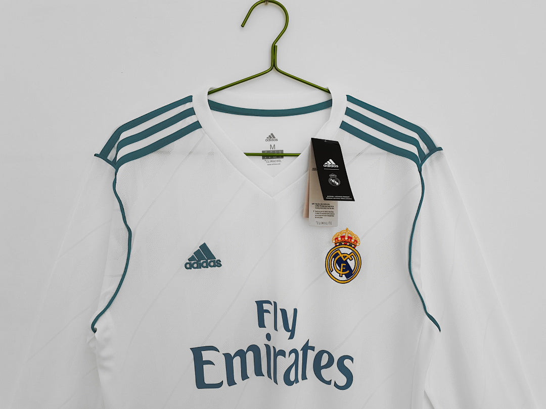Real Madrid 2017/18 Retro Home Long-Sleeve Jersey - photo 9