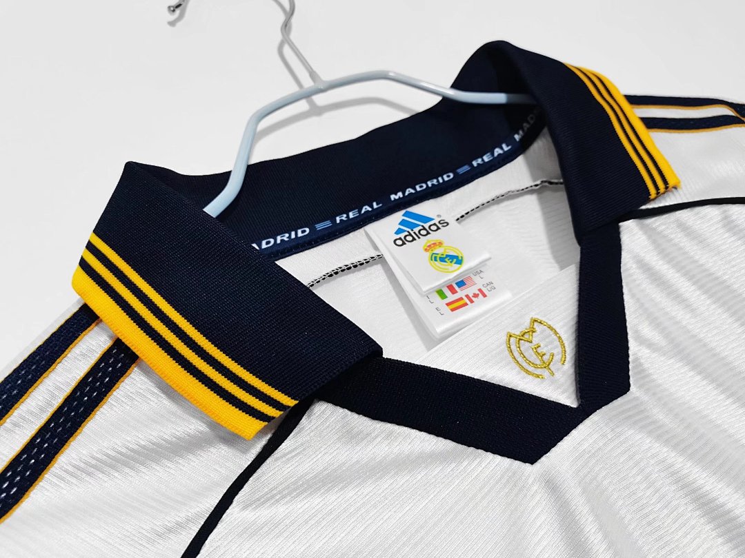 Real Madrid 1998/00 Retro Home Jersey - photo 9