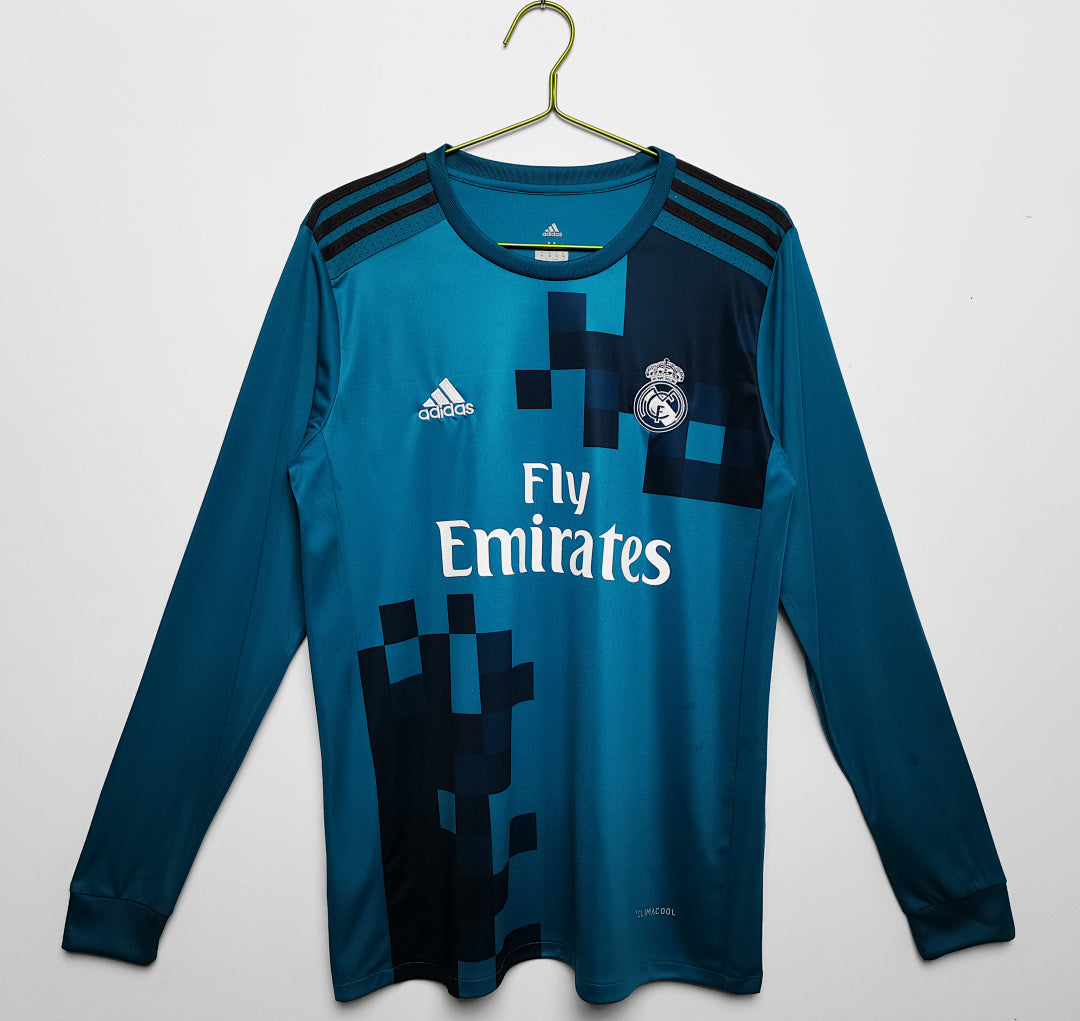 Real Madrid 2017/18 Retro Third Long-Sleeve Jersey - front