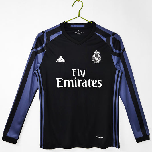 Real Madrid 2016/17 Retro Third Long-Sleeve Jersey - front