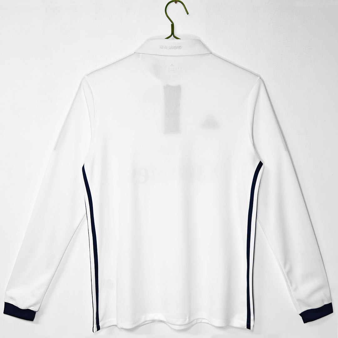 Real Madrid 2016/17 Retro Home Long-Sleeve Jersey - photo 2