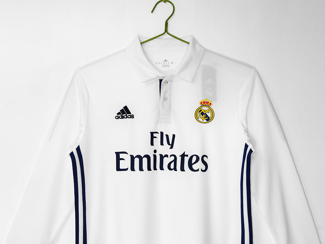 Real Madrid 2016/17 Retro Home Long-Sleeve Jersey - photo 8
