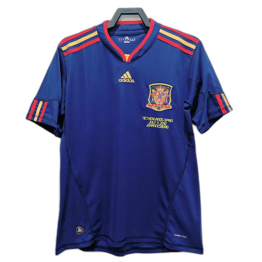 Camisola reserva da Espanha para a final da Copa do Mundo de 2010 - Versão retrô