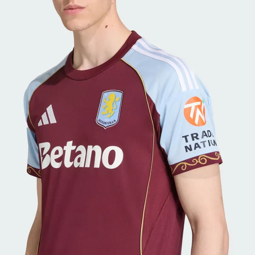 Camisola Aston Villa FC 2025/26 Casa Torcedor
